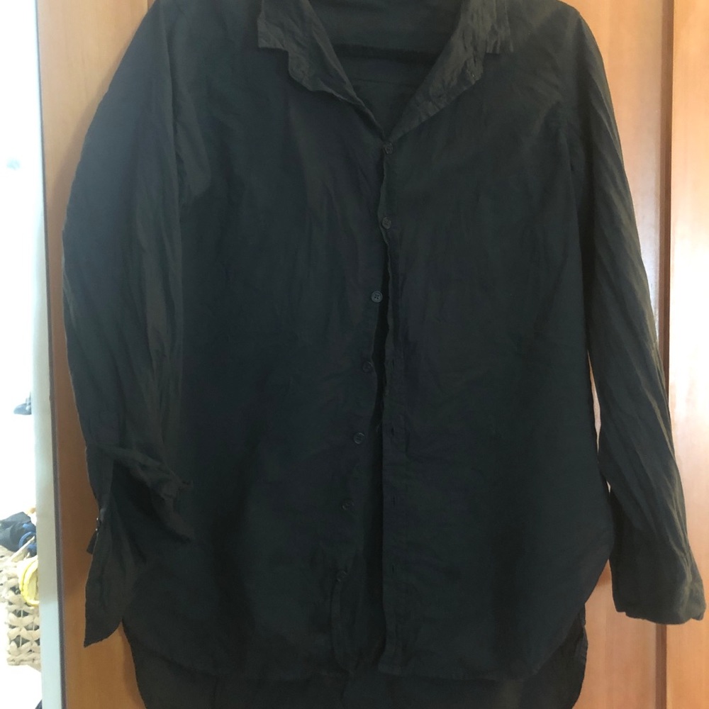 CP shades black button down shirt